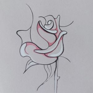 Little Rose 8x8”