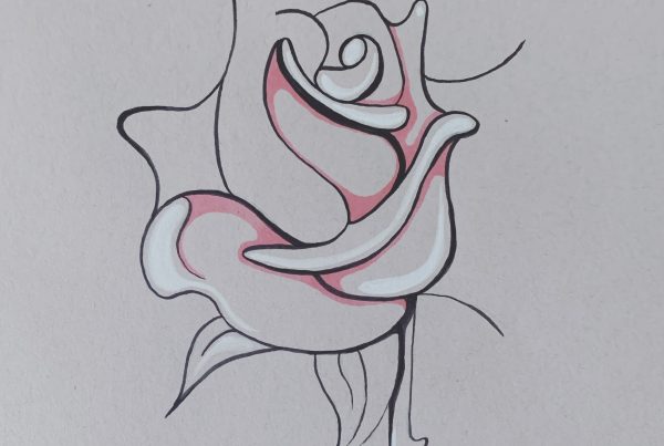 Little Rose 8x8”